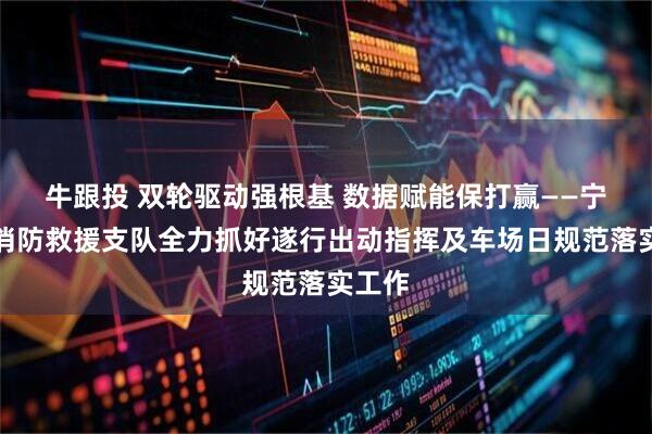 牛跟投 双轮驱动强根基 数据赋能保打赢——宁德市消防救援支队全力抓好遂行出动指挥及车场日规范落实工作