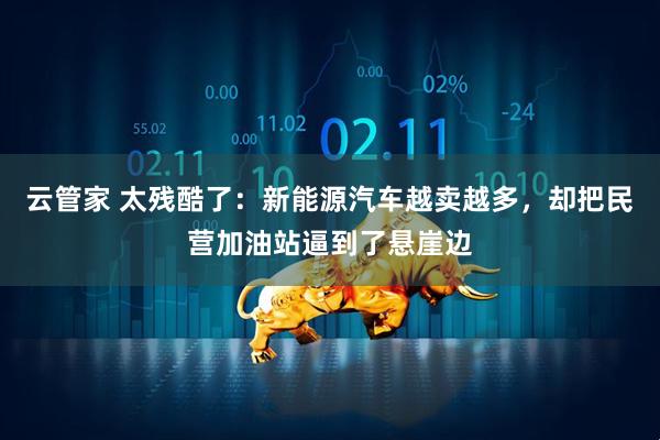 云管家 太残酷了：新能源汽车越卖越多，却把民营加油站逼到了悬崖边