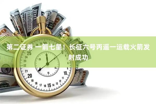 第二证券 一箭七星！长征六号丙遥一运载火箭发射成功